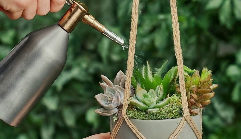 Watering of plants to maintain their good health